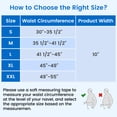 thumbnail image 5 of Velpeau 10" Abdominal Binder for Women & Men,Postpartum Post-operative Post-surgery Wrap,Abdomen Navel Umbilical Hernia Support Belt,Size M(Waist Circumference 35.5”-41.5”), 5 of 9