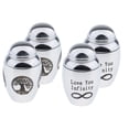 thumbnail image 1 of Urna de cremación de acero inoxidable de 4 piezas tarro conmemorativo árbol de la vida te amo Sunnimix urna de cremación de urna, 1 of 8