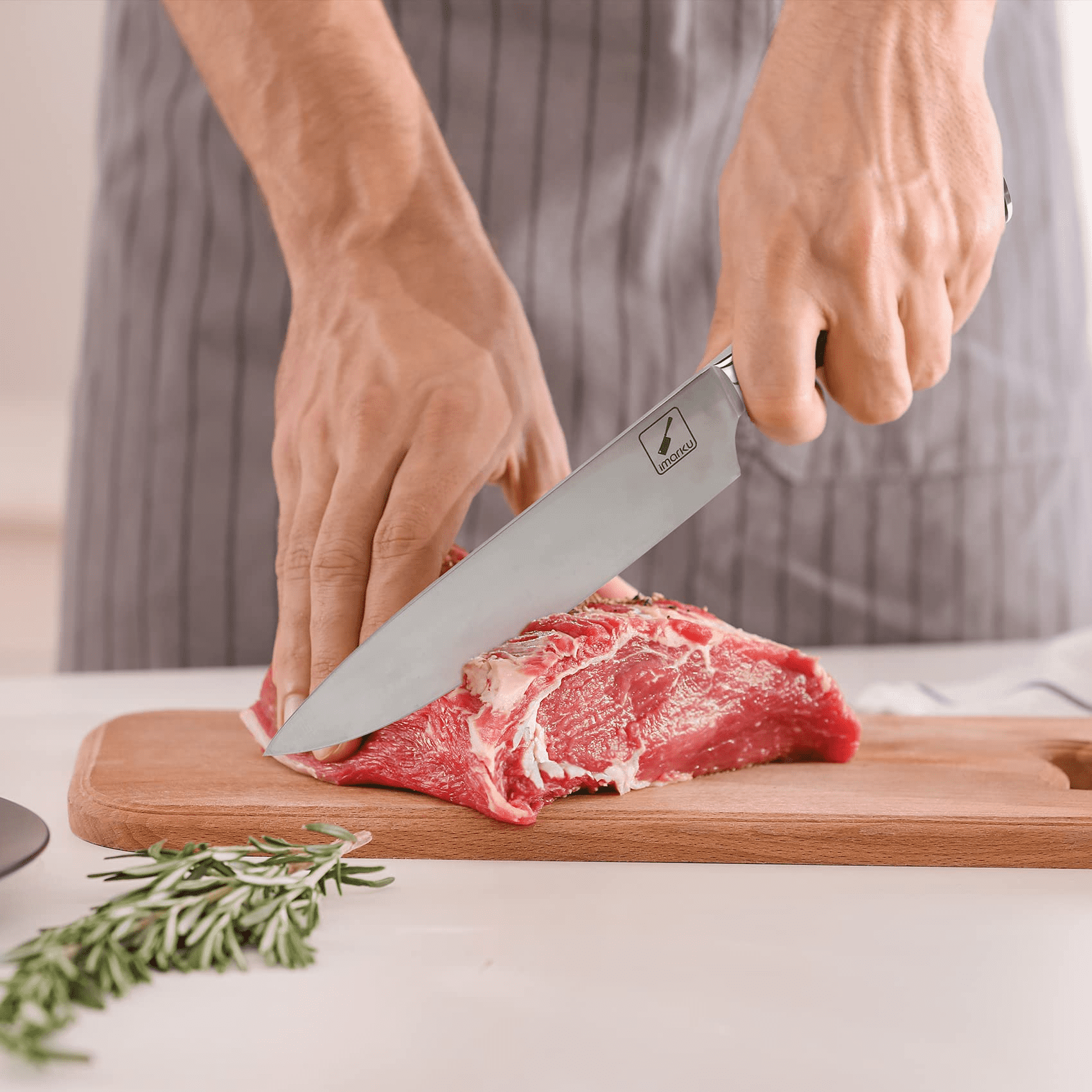 imarku Chef Knife 8 inch, High-Carbon Stainless Steel Pro Kitchen Knife  with Ergonomic Handle and Gift Box, Chef's Knives for Professional Use,  Gifts