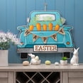 thumbnail image 3 of Glitzhome  Easter Metal Truck Porch Sign or Yard Stake or Wall Decor, 3 of 5