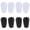 2White+2Black, variant on 1-4PC Mini Soccer Shin Guards Ultra Lightweight Small Shin Pads for Youth Adults Men Women Shock-Absorbing Protection Training Matches Football Protective Equipment Comfortable Fit