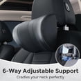 thumbnail image 2 of Adjustable U-Shaped Car Headrest Pillow, 180° Head Neck Pillow for Driving Support Seat Ergonomic Design Leather Comfortable Short Trips Supporting Long Ride Travel Sleeping Essentials, 2 of 7