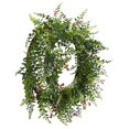 thumbnail image 3 of 18??Floral & Fern Double Ring Wreath w/Twig Base, 3 of 3