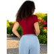 thumbnail image 3 of Player Mujer Texturizada Casual Stretch Blusa Dama Top, 3 of 5