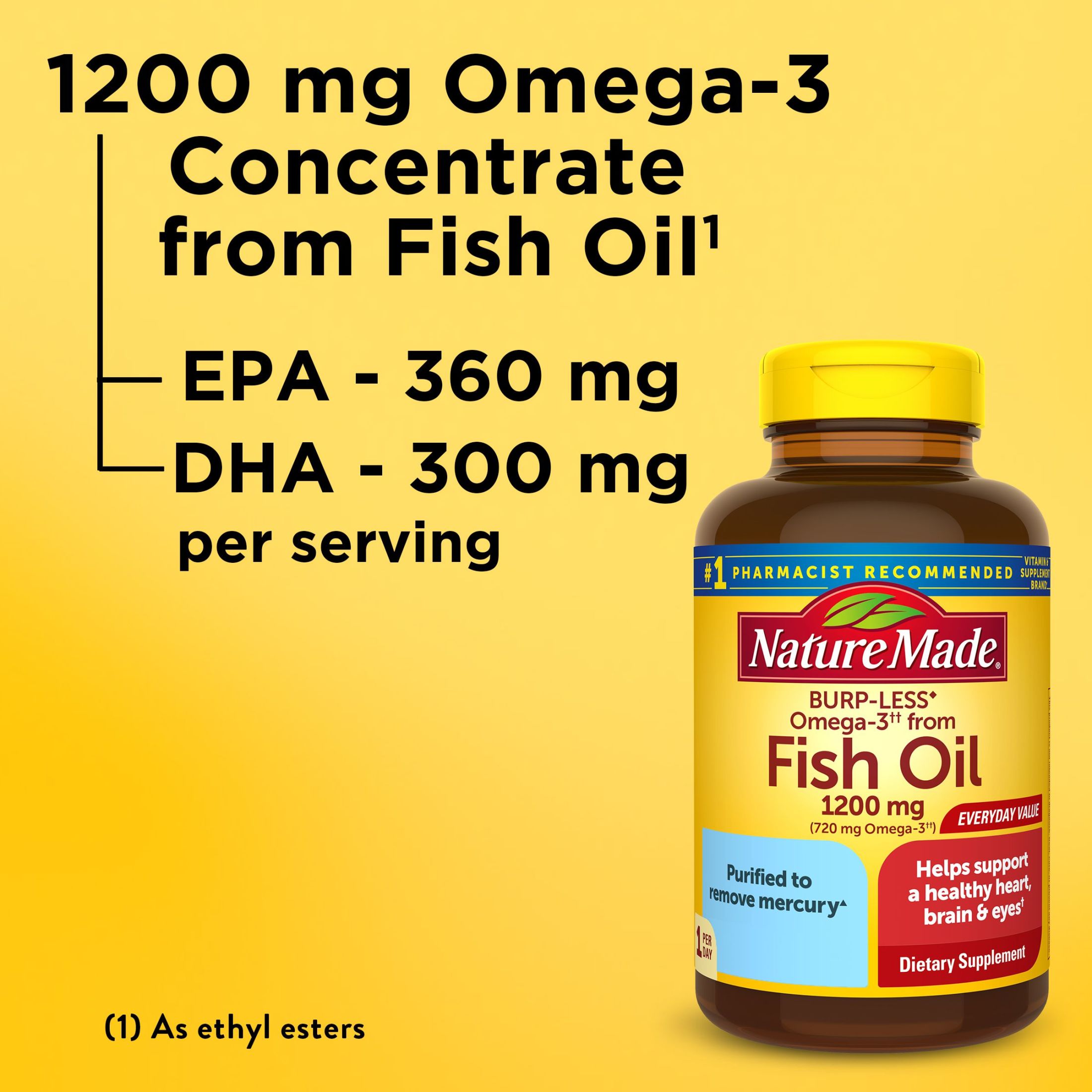 Nature Made Burp Less Omega-3 Fish Oil 1200 mg photo 4
