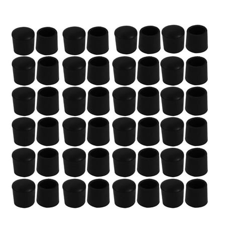 Round Rubber Feet - 50Pcs Chair Leg Caps Rubber Round Furniture Feet Covers 13mm Inner Dia