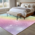 thumbnail image 4 of Non-Slip Rug Pad Rugs Fantasy Rainbow Gradient Color Rectangle Area Rugs 5x7Ft Soft Carpet Pads for Living Room Kids Room, Abstract Colorful Starry Sky, 4 of 9