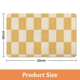thumbnail image 2 of Luxurious Bathroom Runner Rug - Checkered, Non-Slip Long Bath Mat, 20x32 inches, Water-Absorbent, Soft Microfiber, Machine Washable., 2 of 5