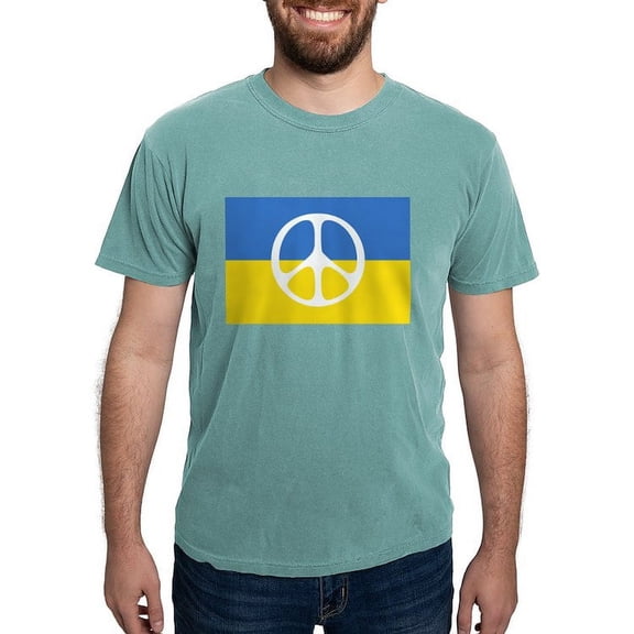 CafePress - Pray For Peace In Ukraine T Shirt - Mens Comfort Colors Shirt