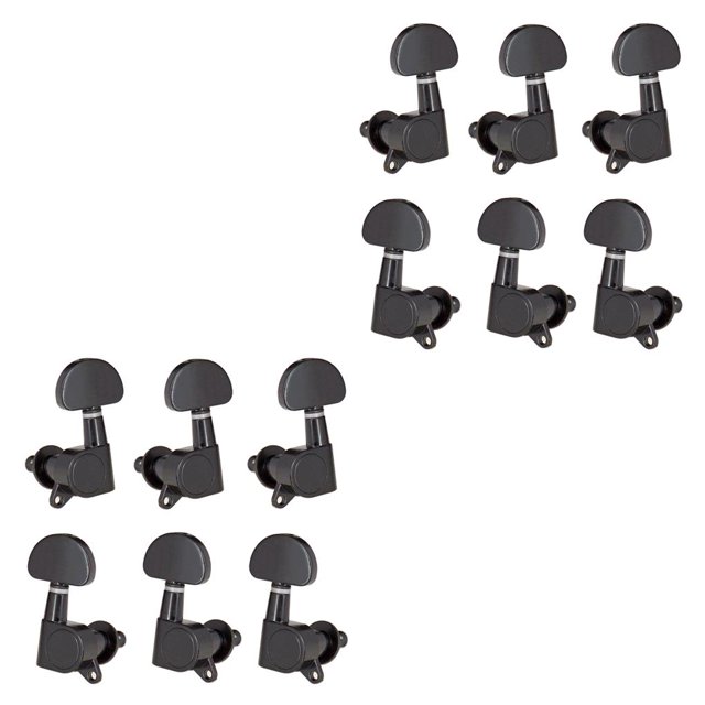 sweethay Clavijas de afinación de guitarra de 6 piezas clavija de afinador de cabeza de máquina de rodillo de cuerda para reemplazar Type1 NO1