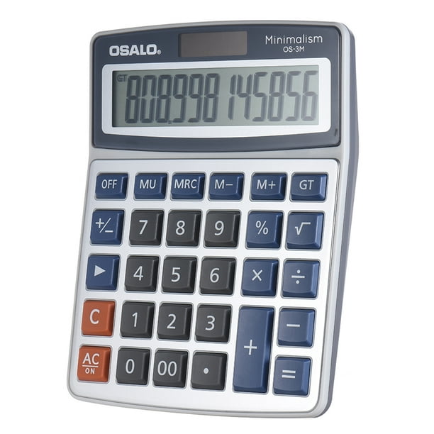 Calculadora electrónica de escritorio de función estándar Pantalla grande de 12 dígitos Solar