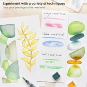 Arteza Water Brush Pens, Assorted Shapes, 4 Count, Nylon