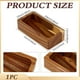 thumbnail image 2 of Bandeja rectangular de madera de acacia Plato rectangular de madera para servir, 2 of 9