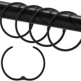 thumbnail image 1 of Ganchos para cortinas de ducha LULARINE, de metal inoxidable, 24 unidades, 1 of 7