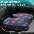 thumbnail image 4 of Premium Galaxy Pattern Memory Foam Seat Cushion Ergonomic Chair Pad for Office Chair, Car, Airplane & Bleachers Sciatica, Tailbone Hip & Back Pain Relief - Chair Cushion for Long Office Workers., 4 of 5