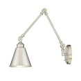 thumbnail image 3 of Morland 1-Light Adjustable Wall Sconce in Polished Nickel, 3 of 4