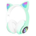 thumbnail image 1 of Audífonos Inalámbricos Cat Ear Bluetooth Luz RGB Verde Yasuhisa EJ-0141, 1 of 5