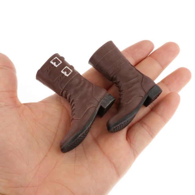 color 1: 6 de Botas de para Juguete " de Acción Masculina Hombres Muñeca Modelo Accesorios Piezas 5x5cm yotijar botas de figuras de acción