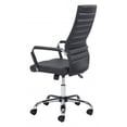 thumbnail image 5 of Black Faux Leather Ergonomic Classic Office Chair, 5 of 5