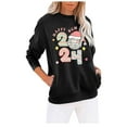 thumbnail image 1 of Amzcrzy Chandails en Molleton pour Femmes Chandail en Molleton de Noël Mode Décontractée Manches Longues Col Rond Chandail en Molleton avec Poche Blouse Chandails en Molleton pour Femmes Chandails en Molleton et Chandails à Capuchon 2TG, 1 of 3