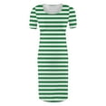 thumbnail image 5 of Frwgonr Maternity PhotoDress Green Short Sleeve Bodycon Summer Dress S-XL, 5 of 6