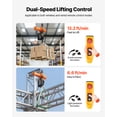 thumbnail image 3 of VEVOR 2200 lbs Electric Chain Hoist, 10 ft Lifting Height, 120V Single Phase Overhead Crane with 328 ft Wireless & 8 ft Wired Remote Control, Power Electric Hoist for Factories, Warehouses, Garages, 3 of 9