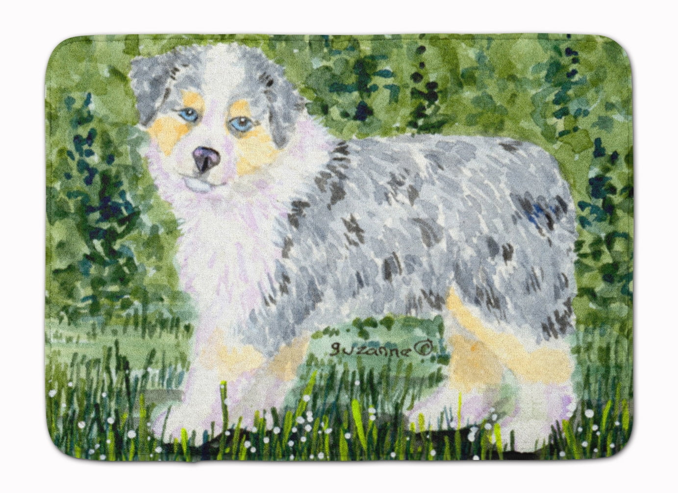 Australian Shepherd Machine Washable Memory Foam Mat Walmart Com Walmart Com