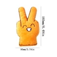 thumbnail image 2 of Almohada para dedos con forma de gesto de mano | Juguete antiestrés | Accesorio de escritorio de peluche suave y apretable | Mini almohada portátil para la decoración del hogar, la oficina y el coche, 2 of 8