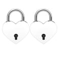 thumbnail image 4 of Haofy Key Lock,2 Sets Heart Lock Metal Colorful Exquisite Household Craft Supplies With Keys 30x39mm,Heart Lock, 4 of 8