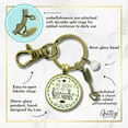 thumbnail image 6 of Friendship Gutsy Goodness Bronze Keychain Secret to Life Best Friends Quote Gift Jewelry Boho Arrow Heart, 6 of 8