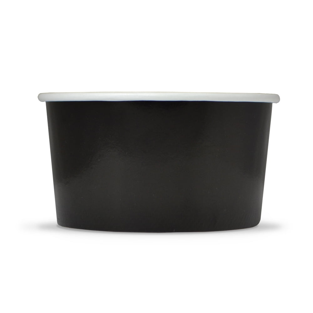 16 oz Disposable Dessert Bowls 50 Count Comes In Many Colors With Fast Shipping Black Paper Ice Cream Cups Frozen Dessert Supplies
