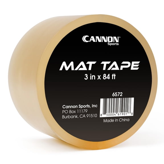 Cannon Sports Wrestling Mat Tape - 3 Inch Wide x 84 Feet Long - Clear 8 Mil Vinyl Tape for Wrestling, Jiu-Jitsu, Gymnastics and Exercise Mats - Durable, Tear-Resistant & Reusable (1 Roll)