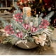 thumbnail image 1 of Esquejes de agujas blancas navideñas | Ramas de plástico esmerilado de 25 cm para decoración navideña | Tallos flexibles para árboles de Navidad, coronas y centros de mesa DIY, 1 of 5