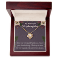 thumbnail image 5 of To Stepdaughter Wonderful Stepdaughter HeartKeeper Infinity Knot Necklace Message Card, 5 of 17