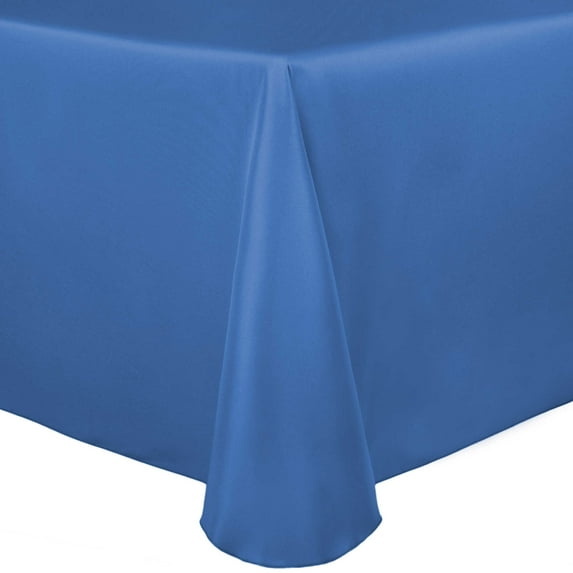 Ultimate Textile Bridal Satin 54 x 120-Inch Oval Tablecloth