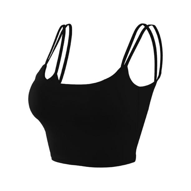 Sports Bras for Women Yoga Bras Women Sports Bras Strappy Padded Medium  Support Yoga Bra Workout Bra Workout (Black, S) E O Sports Bras for Women  High Support at  Women's Clothing