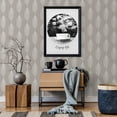 thumbnail image 4 of Amazing Wall WRM004 Oats Grey Striped Feather Leaves Peel and Stick Wallpaper, 157"x472", 4 of 5