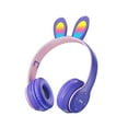 thumbnail image 1 of Pisexur - Auriculares Bluetooth plegables con inserción de tarjeta para hombre, con diseño de orejas, coloridos y luminosos, para niños, organizador de electrónica., 1 of 6