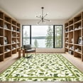 thumbnail image 2 of ODIKA 6'x9' Machine Washable Non-Slip Area Rug, Traditional Green High Traffic Rug, Green, 1086971, 2 of 7