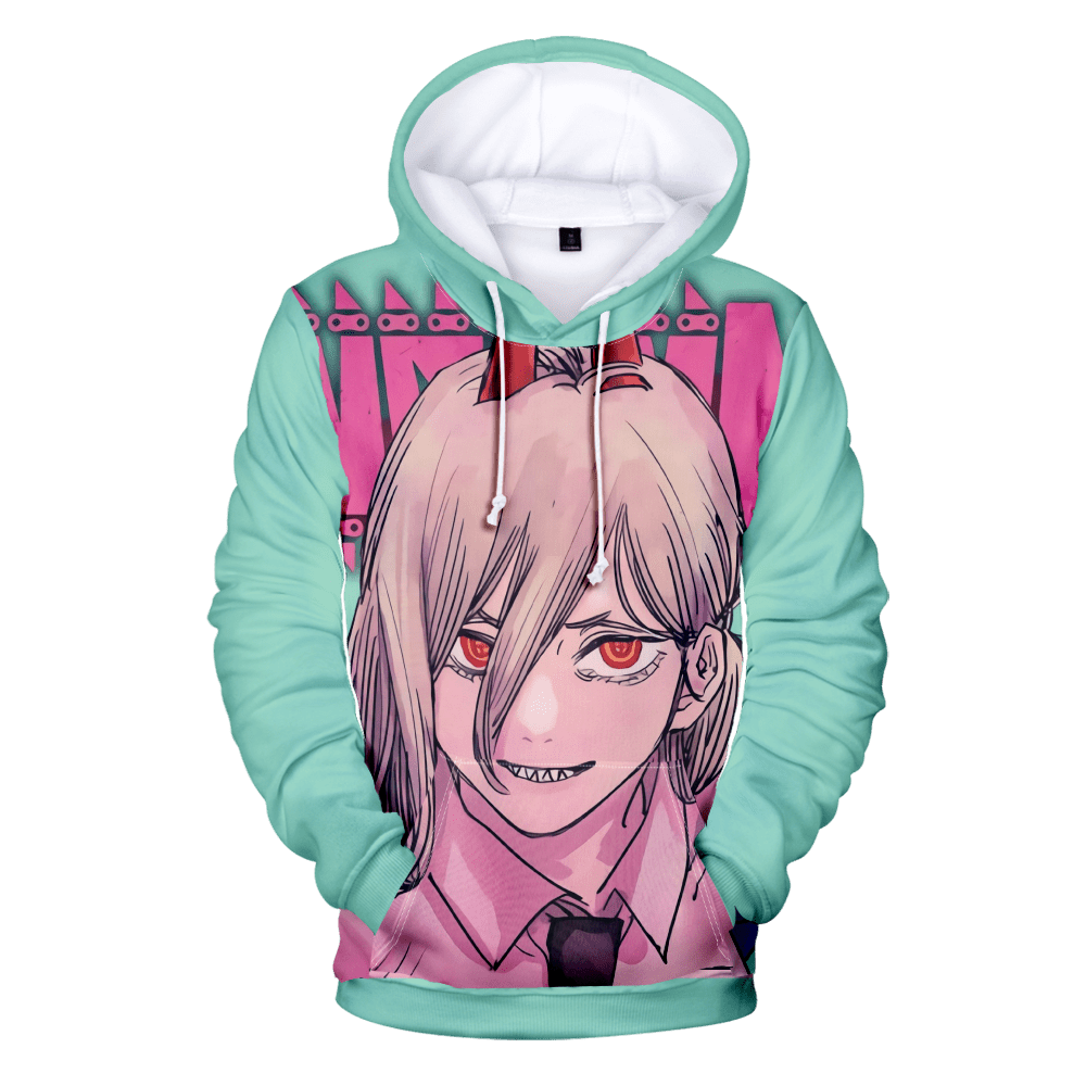Anime Chainsaw Man Hoodies 3D PrintingDenji, Pochita, Makima, Power