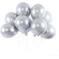 thumbnail image 1 of RV Globo de plata de 50 piezas, globos de cumpleaños, globos de metal, 12 pulgadas (30 cm), globos de látex, látex natural, decoración de cumpleaños, globo de helio brillar  Electrónica, 1 of 5