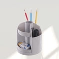 thumbnail image 4 of Multi-function Rotating Pen Holder Plastic Creative Desk Storage Box Containers (Grey), 4 of 8