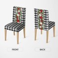 thumbnail image 5 of 4PCS Christmas Dining Chair Covers,Buffalo Plaid Christmas Balls Stretch Removable Washable Slipcover Chair Protector for Dining Room Home Decor, 5 of 6
