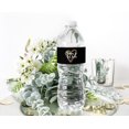 thumbnail image 4 of Darling Souvenir Classic Black With Heart WaterBottleLabels Self Adhesive Party Collection Cheers To 40WaterBottleStickers Great For Wedding, Birthday, Anniversary Party- Pack Of 32, 4 of 6