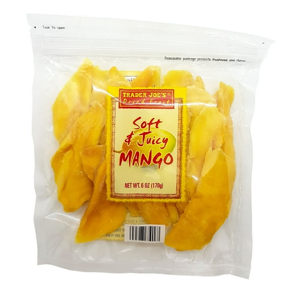 Trader Joe's Dried Fruit Soft Juicy Mango 170g 6oz X 5 PACK