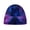 Purple Wolf Galaxy, variant on Kids Beanies Purple Wolf Galaxy Print Toddler Winter Hats Comfortable Soft Windproof Hats for Boys Girls