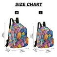 thumbnail image 2 of FORMRS Mini Backpack Purse for Women Travel Daypack Casual Shoulder Bag, Colorful Leaves, 2 of 7