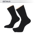 thumbnail image 3 of Calcetines de ciclismo Unique Bargains, transpirables, absorbentes de sudor, anti-fricción, negros, tamaño L, 1 par, 3 of 6