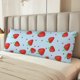 thumbnail image 2 of Balery Strawberry Funda Protectora para Almohada Corporal de Algodón Hipoalergénico con Cierre(55 x 21 pulgadas), Almohadas No Incluidas, 2 of 7