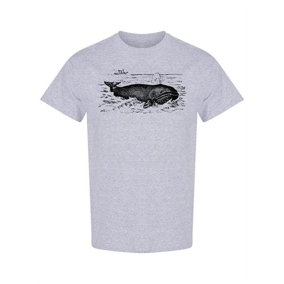 Whale Marine Mammal T-Shirt Men -Image by Shutterstock, Male Medium
